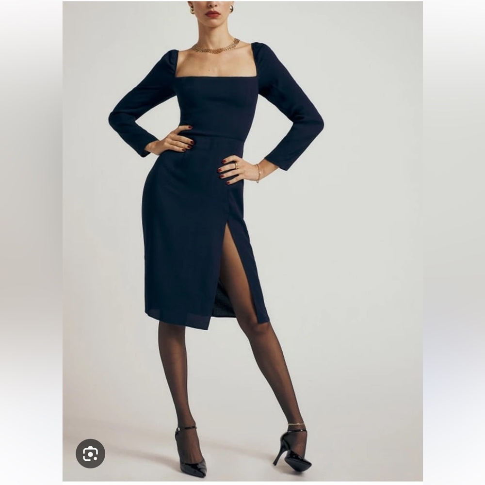 REFORMATION Peyton Dress In Navy size 10